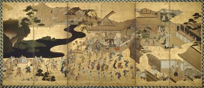 Genrescènes (Fūzoku byōbu) door Unknown artist