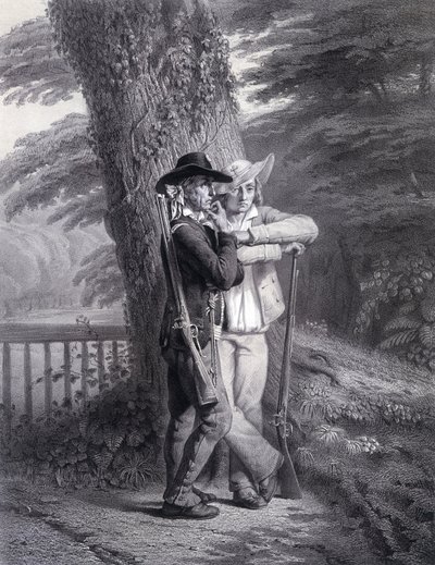 God en de Koning: twee soldaten uit de Vendée in actie door Unknown artist