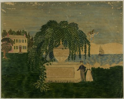 Graf van kapitein en mevrouw Rich door Unknown artist