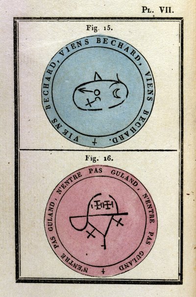 Grimoire van paus Honorius gebruikt om demonen op te roepen. Ed. van 1760 door Unknown artist