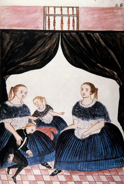Groep rouwende vrouwen, uit het boek 
