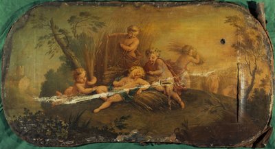 Oogstende kinderen of Zomer door Unknown artist