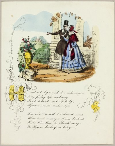 Hart en hoop met liefde verstrengeld (valentijn) door Unknown artist