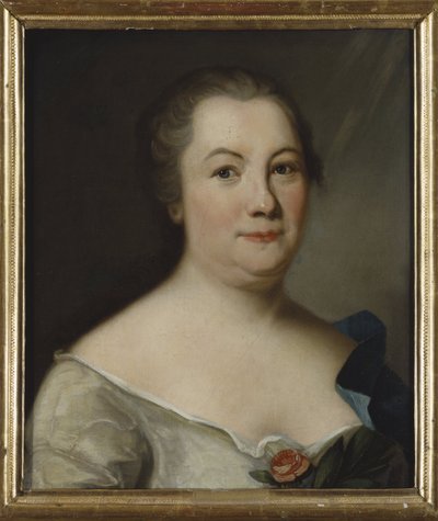Portret van de dichteres Hedvig Charlotta Nordenflycht (1718-1763) door Unknown artist