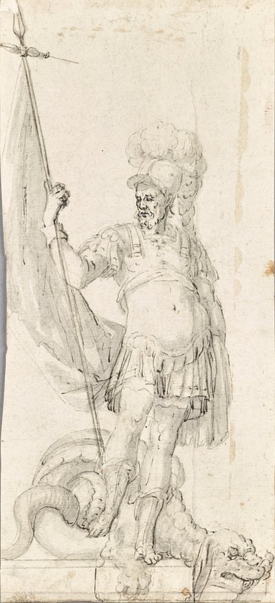 Sint Joris met de draak door Unknown artist