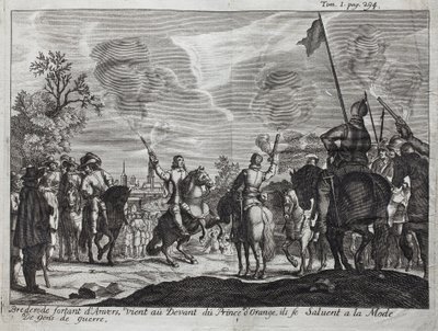 Henri, Graaf van Brederode (Hendrik Graaf van Brederode) (1531-1568), verlaat Antwerpen (Nederland, Nederland), komt naar voren van Willem I van Oranje-Nassau (Oranje Nassau), Prins van Oranje (of Willem de Zwijger) door Unknown artist