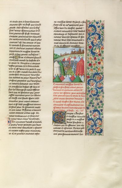 Henry Percy en zijn broers ontmoeten de troepen van Douglas in Newcastle door Unknown artist