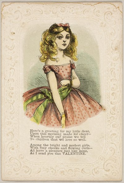 Hier is een groet voor mijn kleine schat (valentijn) door Unknown artist