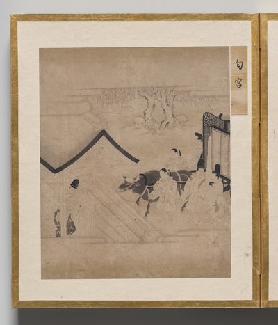 Zijn geparfumeerde hoogheid uit Album van Illustraties voor het Verhaal van Genji door Unknown artist