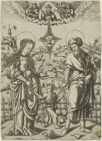 Heilige Familie door Unknown artist
