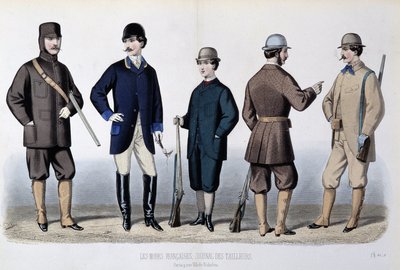 Jachtpakken, "Le Journal des tailors" door Unknown artist
