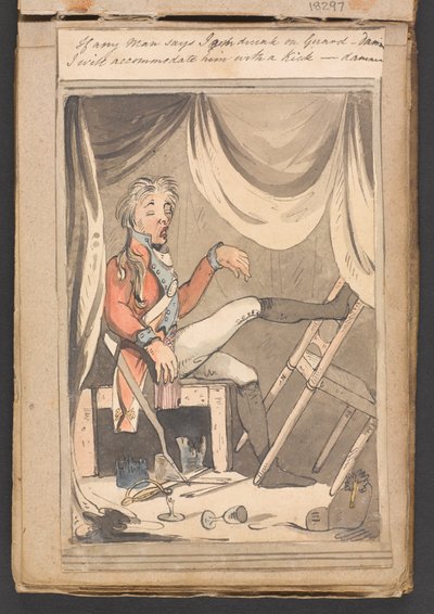 Als iemand zegt dat ik dronken ben op wacht - verdomme, ik zal hem een schop geven - verdomme door Unknown artist