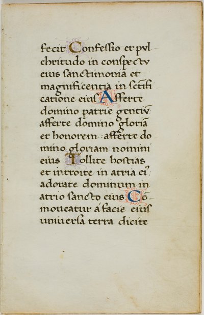 Verlucht manuscriptblad door Unknown artist