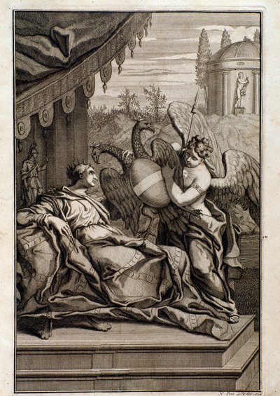 Illustratie voor titelpagina van sonates voor viool, cello en klavecimbel door Unknown artist