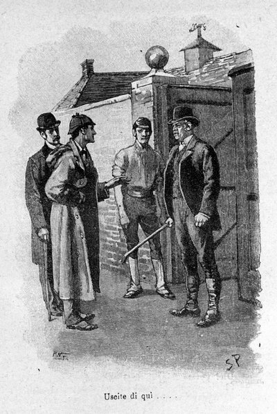 Illustratie van het boek Sherlock Holmes. Eind 19e eeuw. door Unknown artist