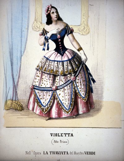 Illustratie van het personage Violetta Valéry in 