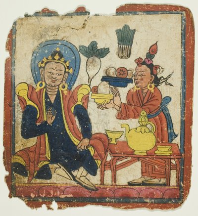 Beeld uit een set inwijdingskaarten (Tsakali) door Unknown artist