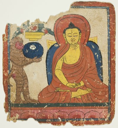 Beeld uit een set inwijdingskaarten (Tsakali) door Unknown artist