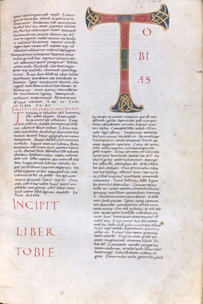 Incipit van het boek van Tobias door Unknown artist