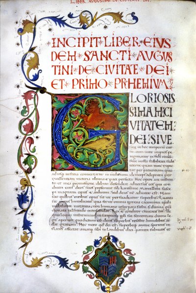 Incipit van het manuscript van 
