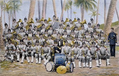 Infanterieband in de Republiek Ecuador aan het einde van de 19e eeuw. door Unknown artist