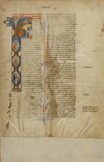 Begin F: de heiligen Hiëronymus, Petrus, Paulus en Dominicus door Unknown artist