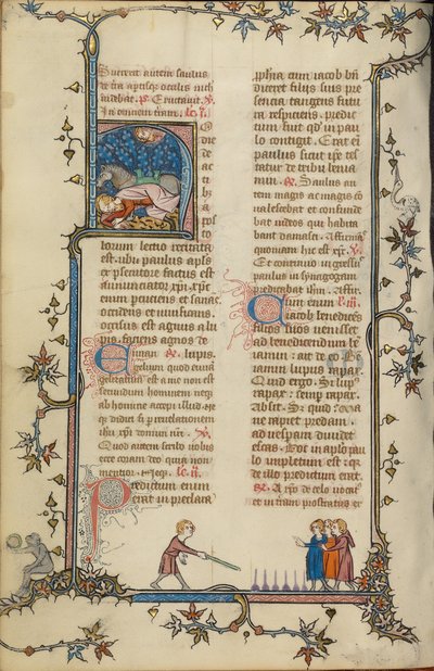 Begin H: De bekering van Paulus door Unknown artist