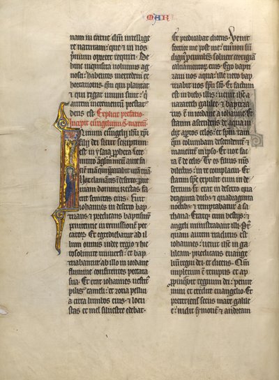 Beginletter I: Marcus met zijn symbool door Unknown artist