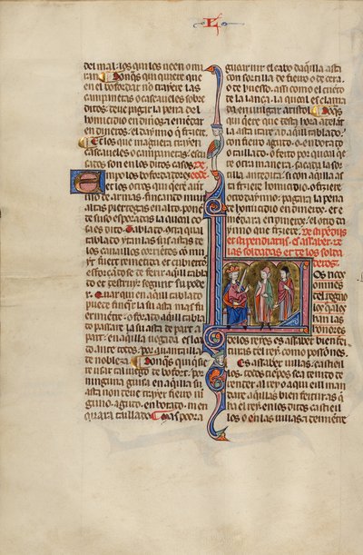 Initial L: Twee mannen voor een koning door Unknown artist