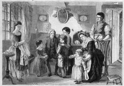 Isaac Watts (1674-1748) Engelse theoloog en pedagoog componist van hymnen en geestelijke liederen voor kinderen. Volgens Ranckley