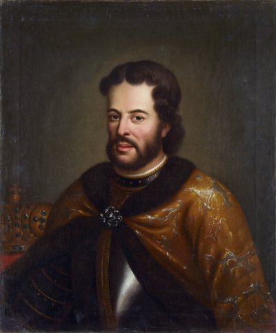 Portret van Tsaar Ivan V Alexeyevich (1666-1696) door Unknown artist