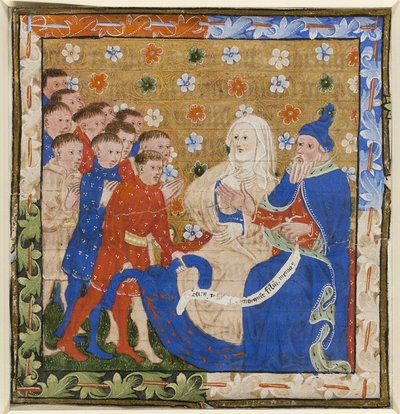 Jakob en Rachel treuren over hun zoon Jozef door Unknown artist