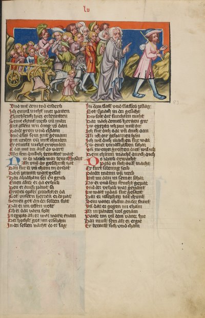 Jakobs reis naar Egypte door Unknown artist