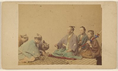 Japanse hoge officieren. door Unknown artist