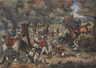 Jat Paard Yeomanry bij Bolwal aan de Nepalese grens door Unknown artist