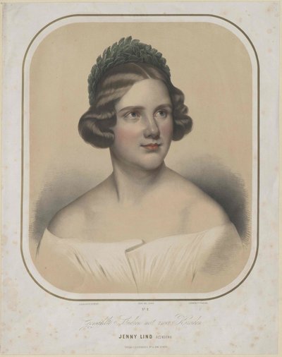 Jenny Lind door Unknown artist