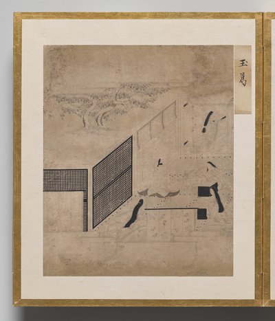 Juweelkroon uit Album van Illustraties voor het Verhaal van Genji door Unknown artist