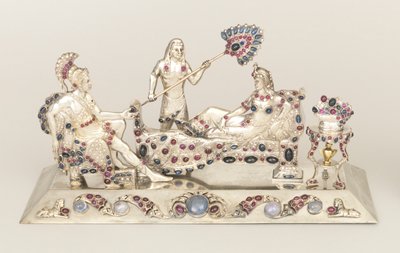 Juweelbeeld van Antony, Cleopatra en Begeleider door Unknown artist