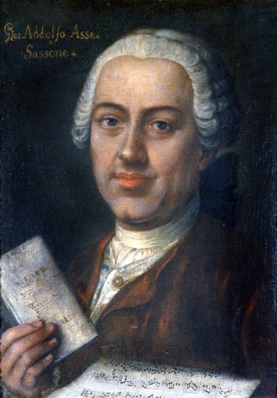 Johann Adolf Hasse, Duitse componist 1699-1783. Museo della Scala de Milan door Unknown artist