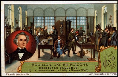 Laboratorium van Justus von Liebig in Giessen (1840) door Unknown artist