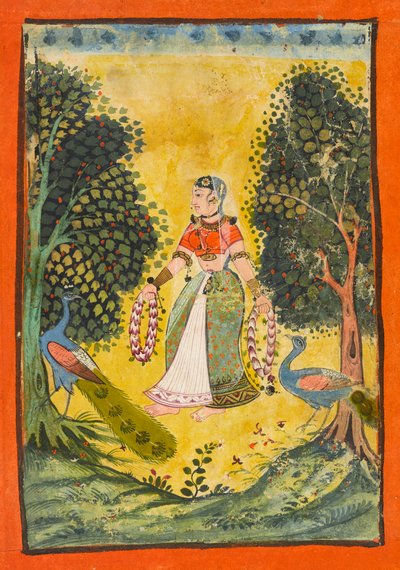 Kakubha Ragini, folio uit een Ragamala door Unknown artist