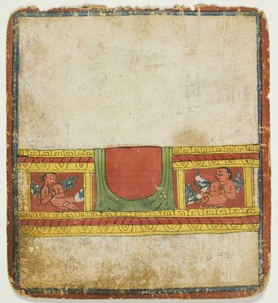 Kinnara troon, uit een set inwijdingskaarten (Tsakali) door Unknown artist