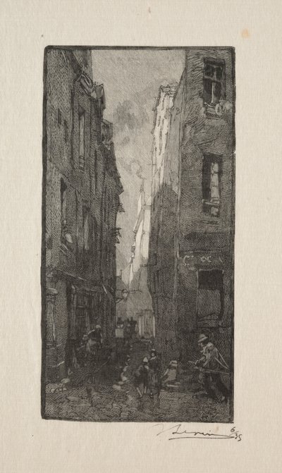 La Rue des Cordiers door Unknown artist