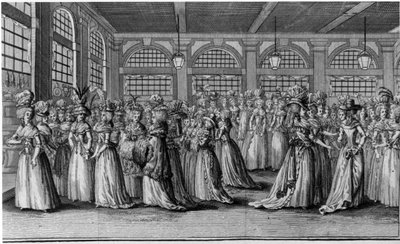 De colonnade - in "De meisjes van het Koninklijk Paleis", frontispice, deel III, ed. Londen door Unknown artist