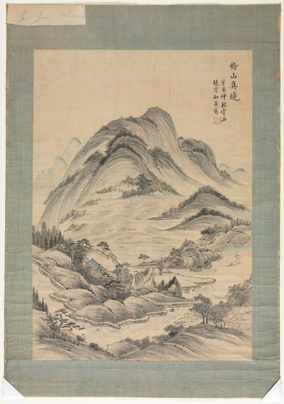 Landschap met beken en bergen door Unknown artist