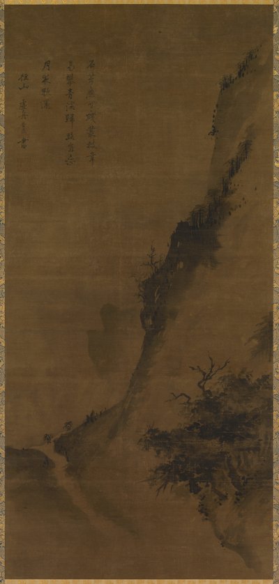 Landschap met terugkerende houthakkers door Unknown artist