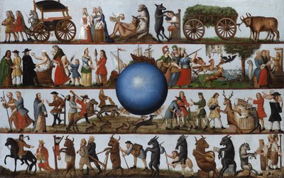 De wereld op zijn kop door Unknown artist