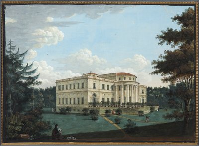 Het Jelaginpaleis in Sint-Petersburg door Unknown artist