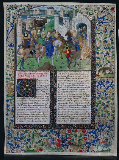 Blad uit Jehan de Courcy