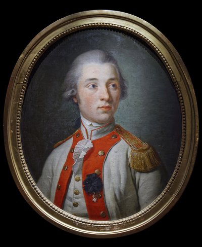 Luitenant in het Artois Infanterieregiment, ca. 1780 door Unknown artist